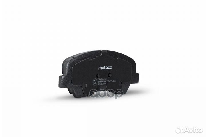 Колодки тормозные передние к-кт 3000410 metaco