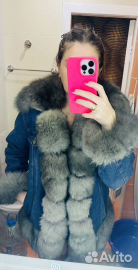 Парка зимняя с натуральным мехом