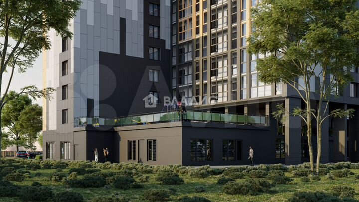 2-к. квартира, 67,1 м², 7/16 эт.