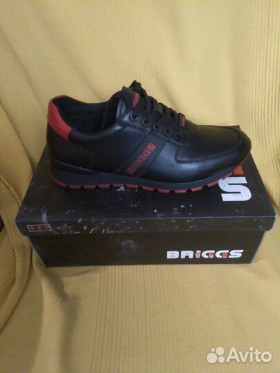 Мужские кожаные кроссовки briggs