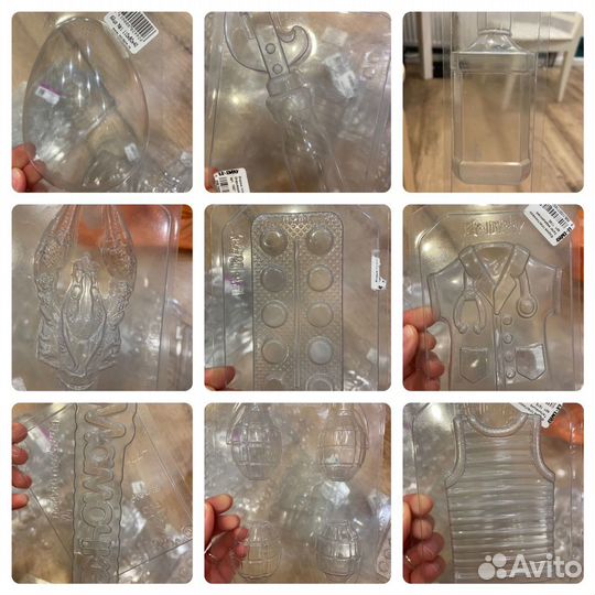 Пластиковые формы для шоколада или мыла