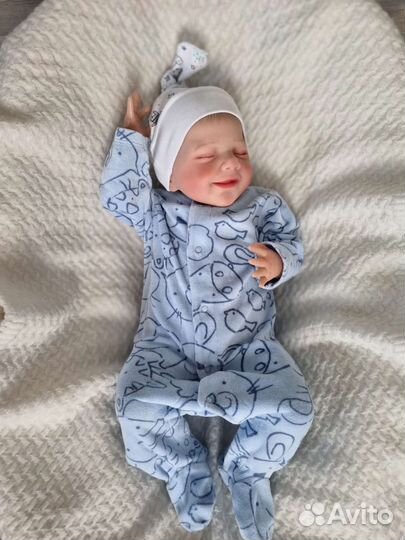 Кукла реборн силиконовая мальчик