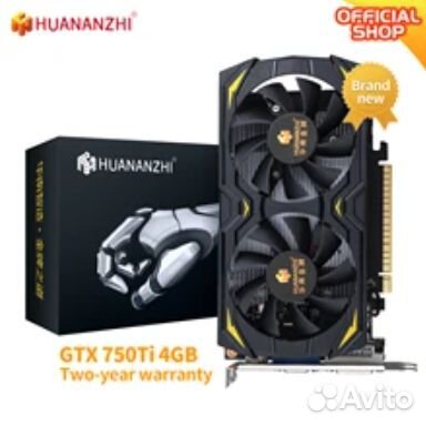 Видеокарта GTX 750ti 4GB Huananzhi
