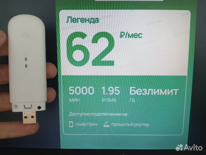 Модем 4G, мегафон, безлимит