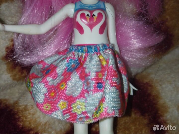 Кукла enchantimals с питомцем лебедь