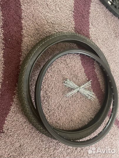 Покрышка + обод + спицы 24