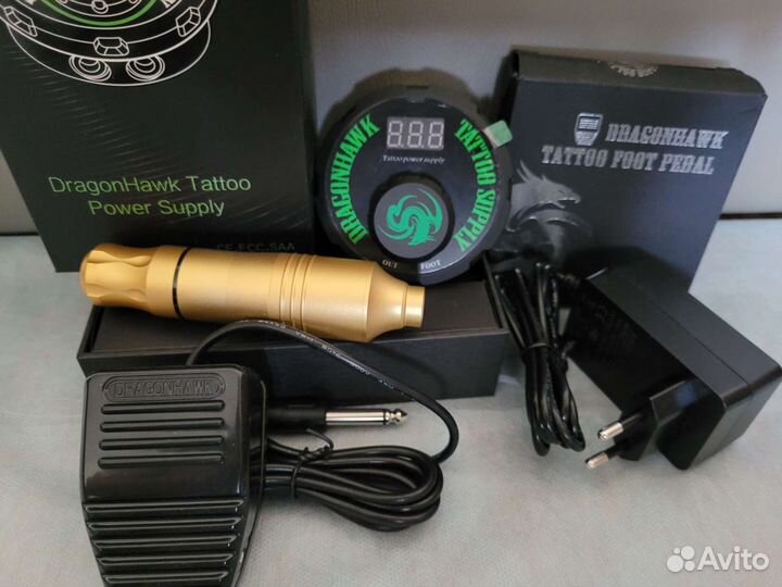 Dragonhawk. Стартовый набор. Татуаж. Татумашинка