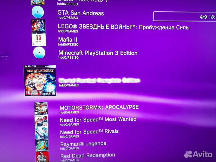 Sony playstation 3 slim 320GB прошитая + 33 игры