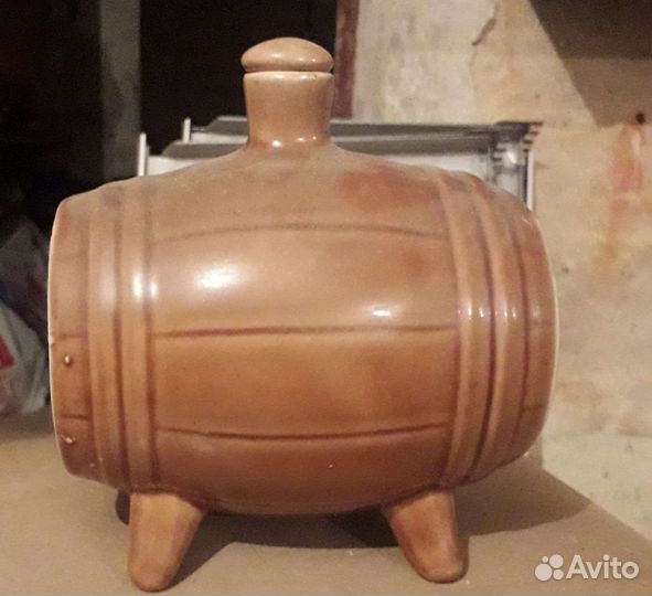 Керамическая бочка. Штоф. СССР