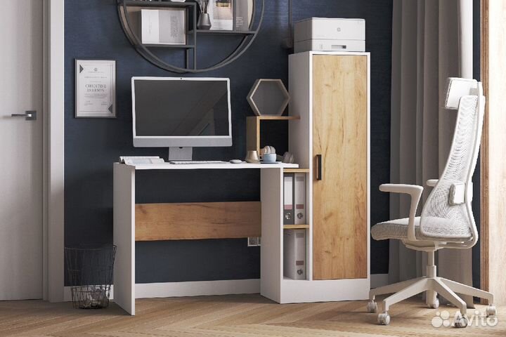 Стол компьютерный 1,35м скм-2, наличие