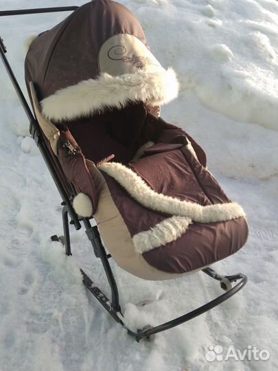 Детские санки коляска бу