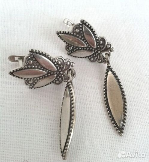 Серьги серебро 925