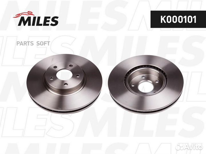 Miles K000101 Диск тормозной ford mondeo IV 07- d