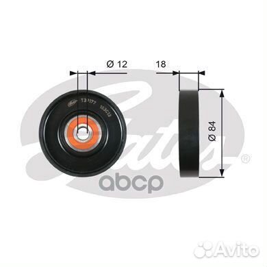 Ролик ремня приводного nissan almera 00-05/note