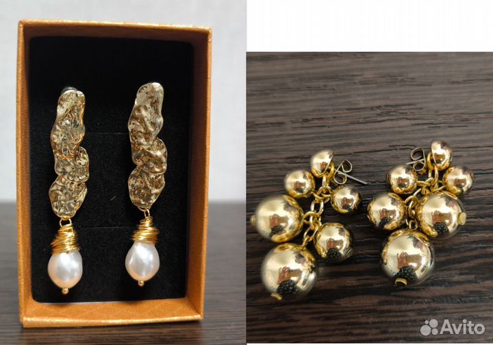 Серьги 2 пары