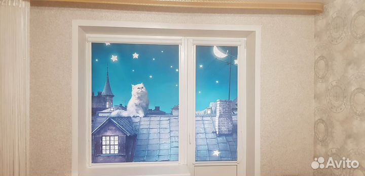 Рулонные шторы с фотопечатью в дом