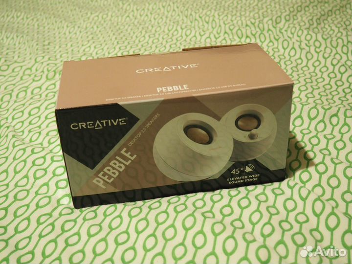 Колонки Creative Pebble (белый цвет)