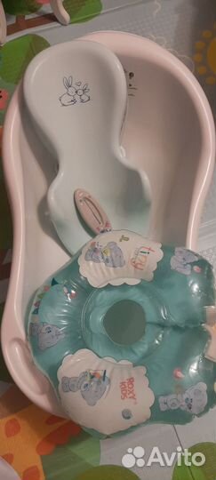 Ванночка,горка,круг,коврик,градусник nuk 6в1