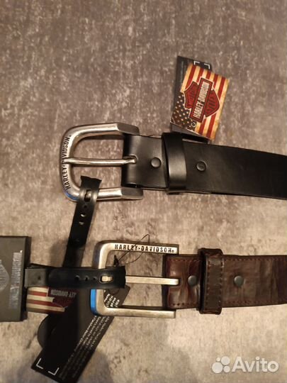 Мужской кожаный ремень Харлей Девидсон