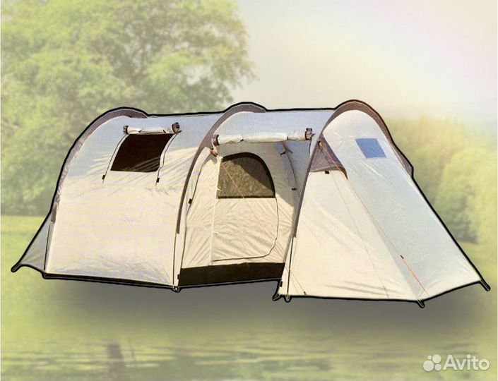 Палатка 4-х местная с тамбуром lanyu 1909
