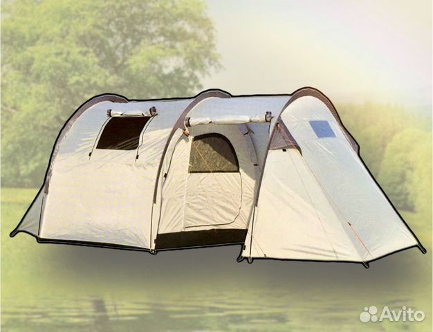 Палатка 4-х местная с тамбуром lanyu 1909