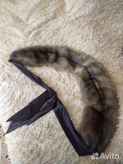 Меховой воротник соболь