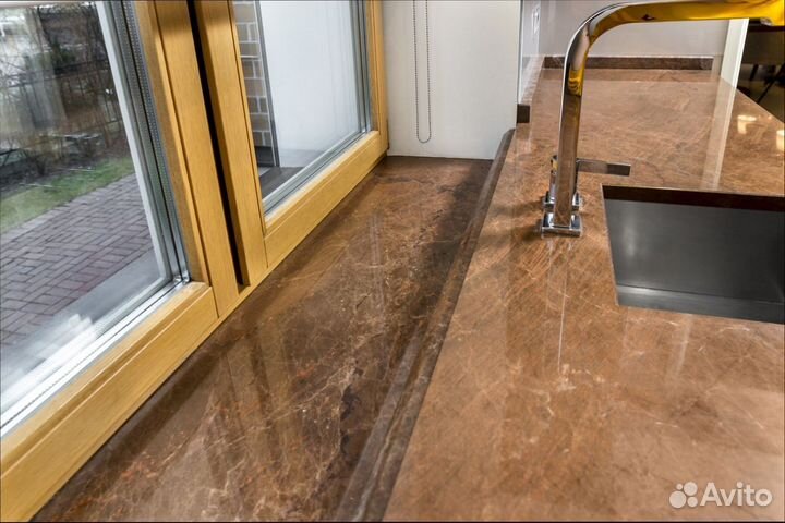 Подоконник из гранита и мрамора