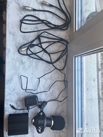 Микрофон BM800 + Фантомное питание 48V