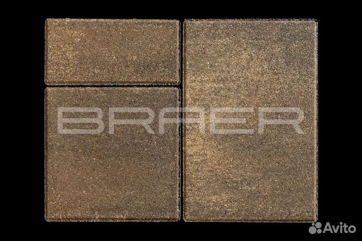 Тротуарная плитка Braer,ColorMix,Старый Город 40мм