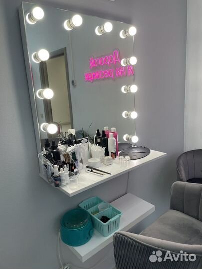 Гримерное зеркало с подсветкой