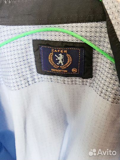 Рубашка мужская в клетку 2xl короткий рукав