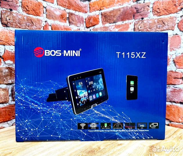 Андроид магнитолы 4+64 Gb Bos-Mini T115XZ wifi+IPS