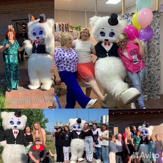 Поздравление на праздник, ростовые куклы