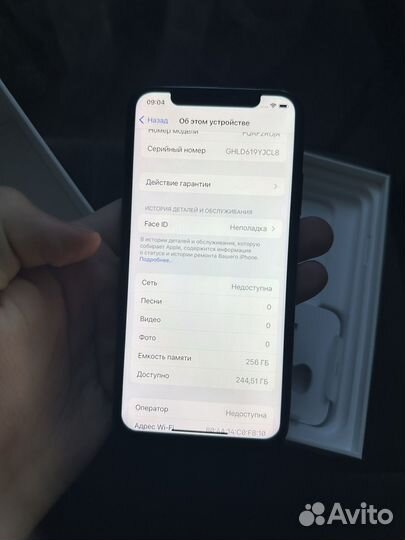 Телефон iPhone x 256 gb