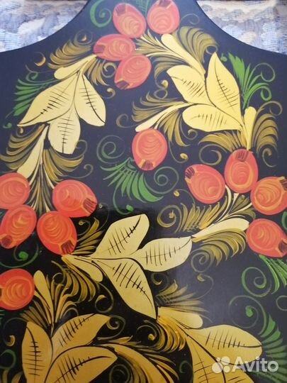 Винтажный подарочный набор для кухни хохлома, 80е