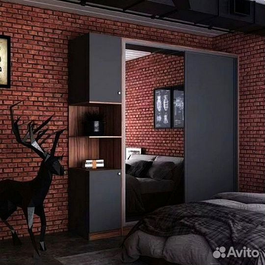 Шкаф купе с зеркалом на заказ