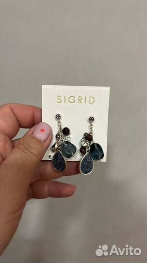 Винтажные серьги monet