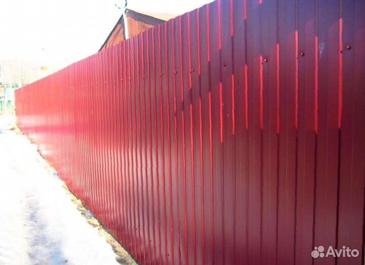 Забор из профнастила