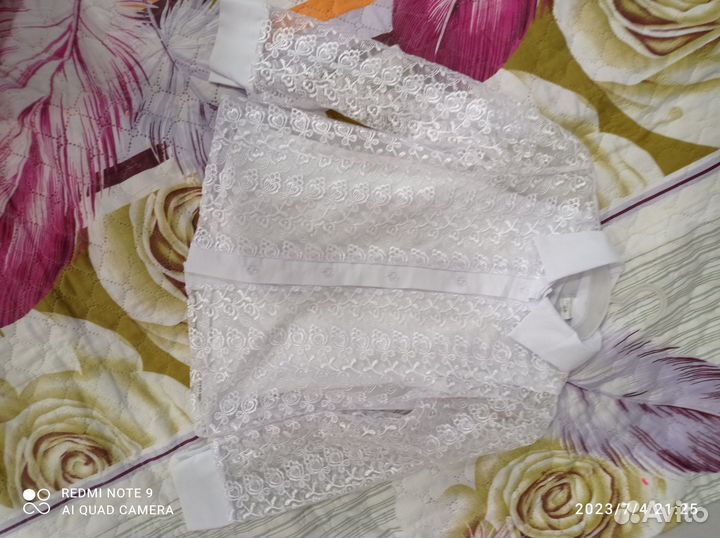 Кружевная блузка для девочки 128