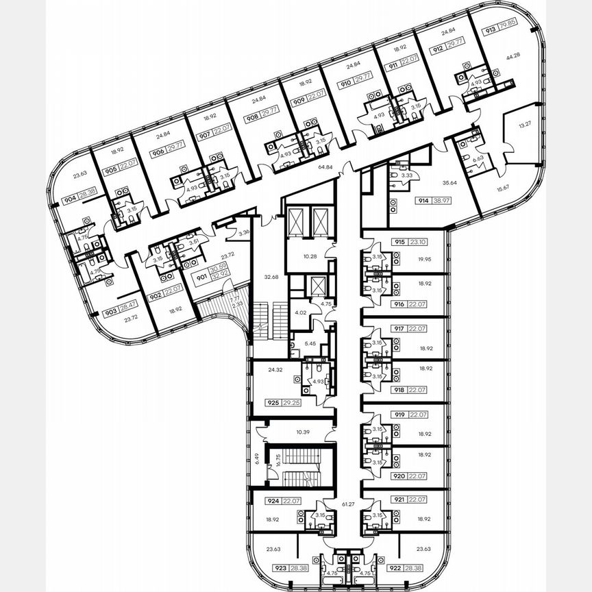 Апартаменты-студия, 27,4 м², 9/15 эт.