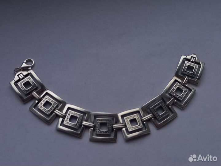 Браслет серебро 925 проба греческие мотивы