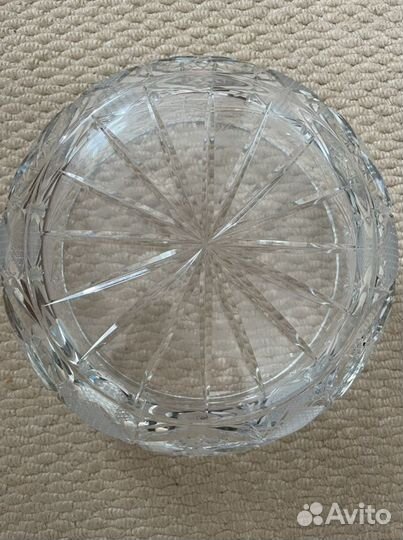 Хрустальная ваза для фруктов салатов