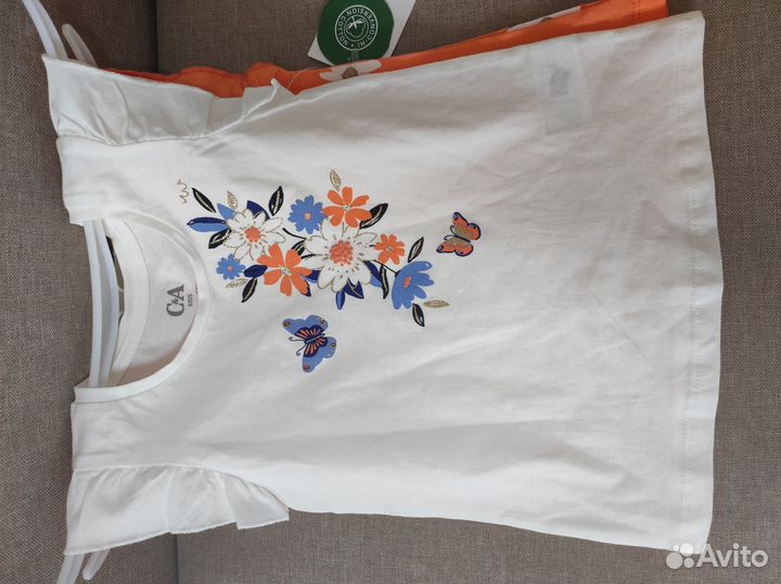 Футболка детская для девочки h&m, 1 шт 350