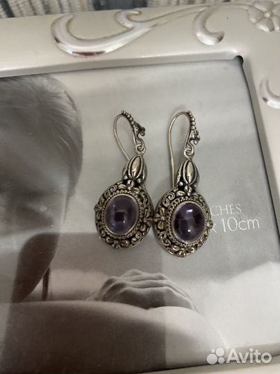 Серьги серебро