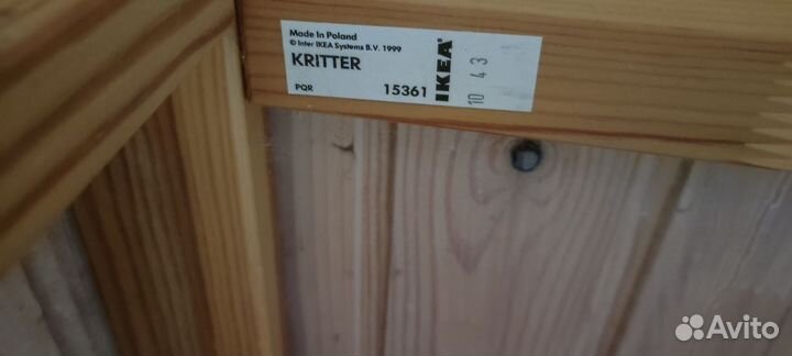 Детская кровать IKEA kritter с матрасом