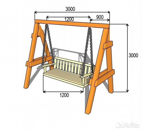 Качели садовые