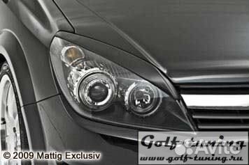 Opel Astra H Реснички для фар