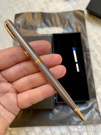 Ручка parker sonet Slim позолота/сереро