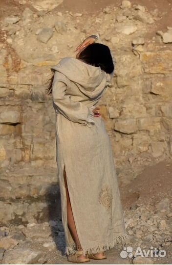 Льняная мантия бохо