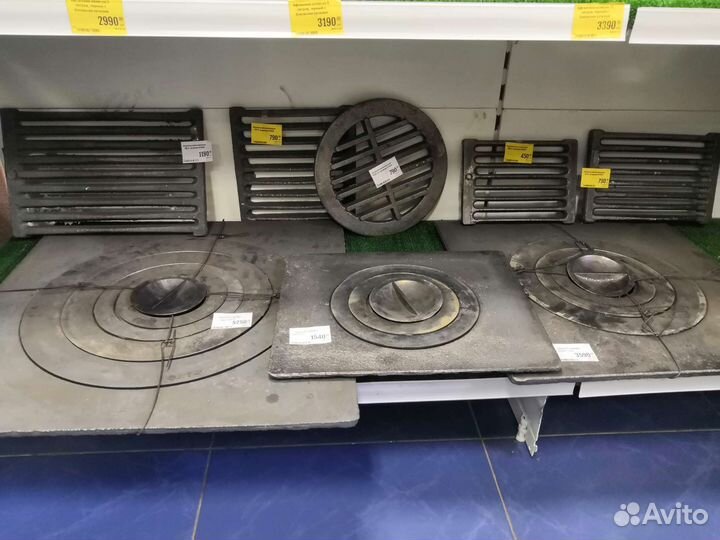 Чугунное печное литьё плиты колосник